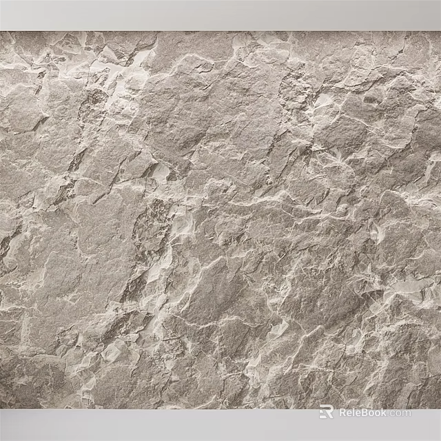 Natural Stone Texture Background Wall In Gray With Organic Patterns And Interior Design 3d model 