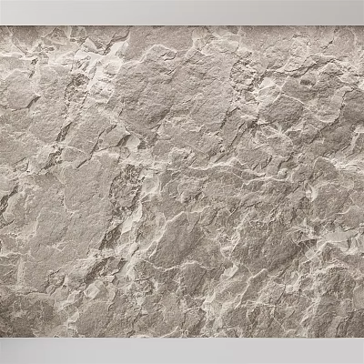 Modern background wall rock background wall 3d model