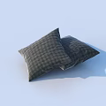Two Plaid Pattern Decorative Throw Pillows For Home Sofa Living Room