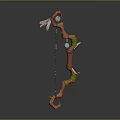 Crossbow Mechanical Crossbow Shift Bow and Arrow Shoot Far Equipment Weapons High-tech Crossbow 3d model