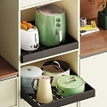 Pot Appliance Pull-out Storage Rack 3d model