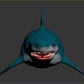 shark great white shark whale shark hammerhead shark tiger head shark man-eating shark blue shark coral red coral white coral 3d model