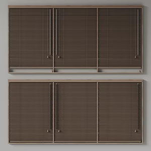 Solid Wood corbridge Venetian Blinds 3d model