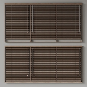 Solid Wood corbridge Venetian Blinds 3d model