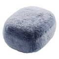 Fluffy Faux Fur Ottoman With Soft Surface And Multiple Color Options For Living Room