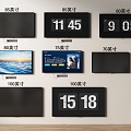 Modern TV TV LCD TV Flat-screen TV Full-screen TV 3d model