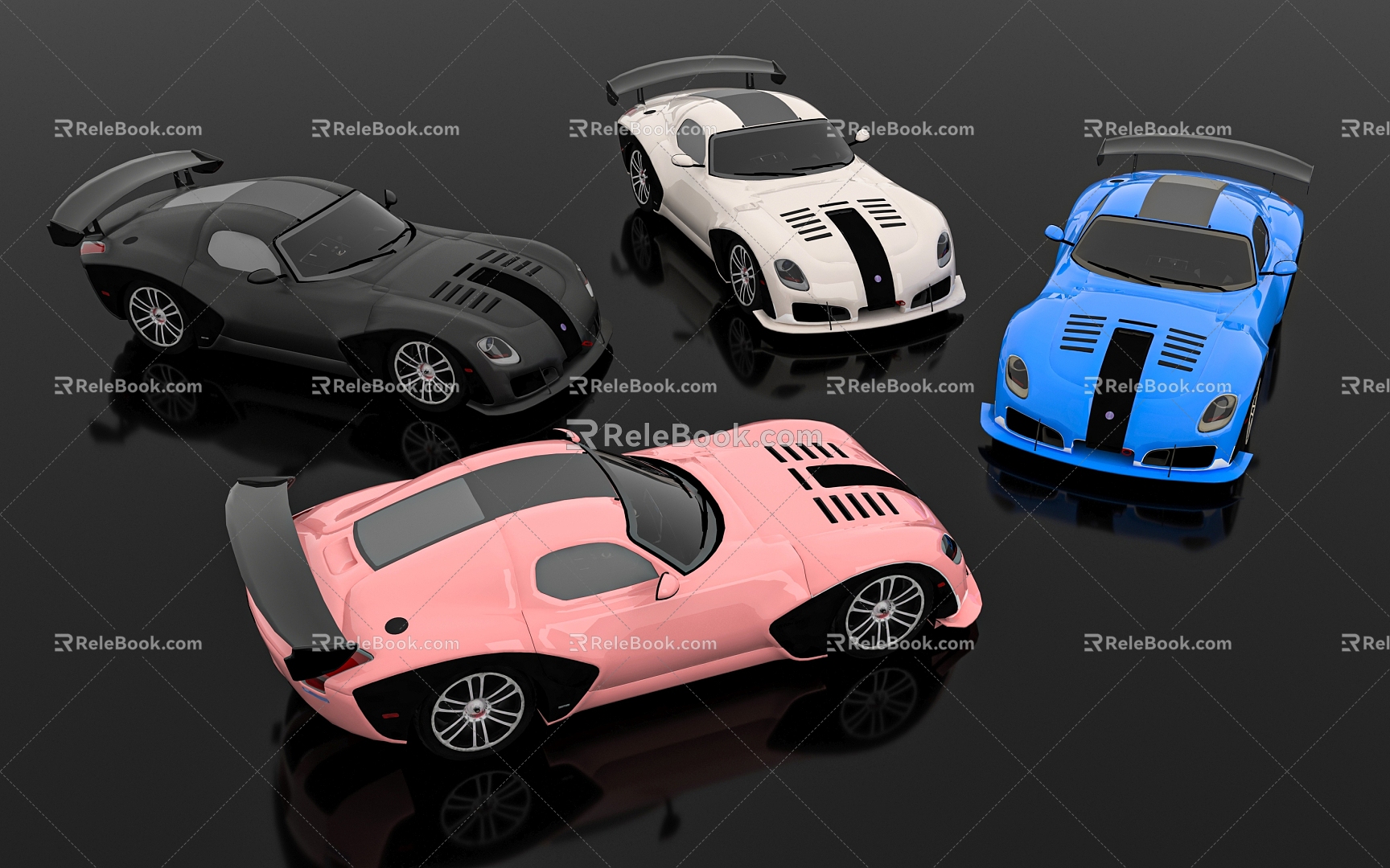 American car Devon GTX sports car motor vehicle internal combustion engine 2010 toy ornaments auto show decoration exhibition game road 3d model