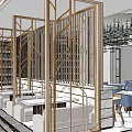Hotel Public Lounge Area Interior With Modern Seating And Elegant Lighting Design