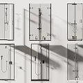 Various Modern Shower Sauna Designs With Glass Enclosures And Shower Systems