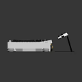 Modern Synthesizer Portable Synthesizer Mixer Reverberator 3d model