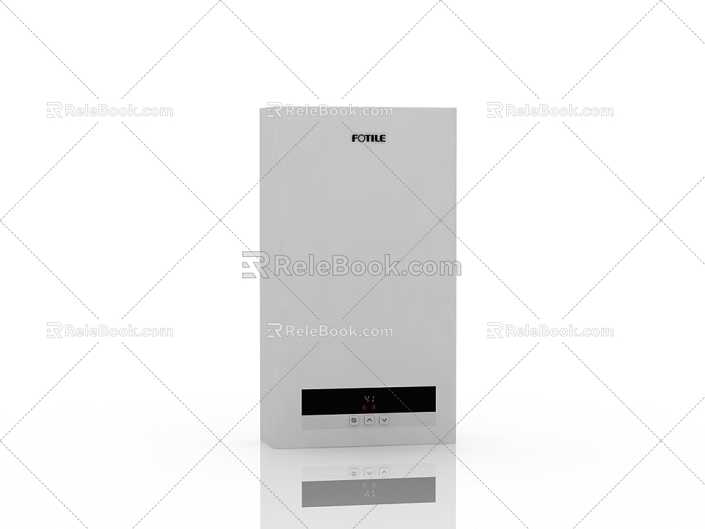 Electric water heater 3d model