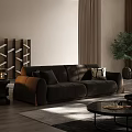 Modern double sofa 3d model