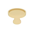 Sleek Golden Round Metal Handles with Smooth Surface for Modern Furniture and Cabinet