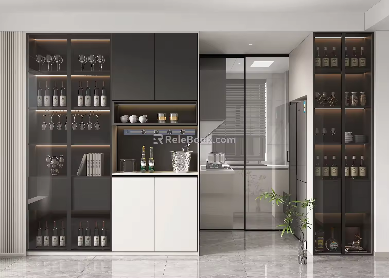 Home Sideboard 3D Model 3d model