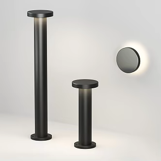 Minimalist Floor Lamp Light Luxury Floor Lamp Garden Lamp Outdoor Floor Lamp Outdoor Lighting Outdoor Street Lamp Park Street Lamp Lighting Combination Minimalist Wall Lamp Round 3d model