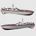 Modern Frigate Small Frigate 3d model