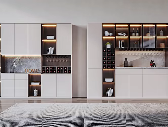 Modern Wine Cabinet 3d model