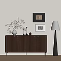 Modern Middle Style Side Cabinet 3d model