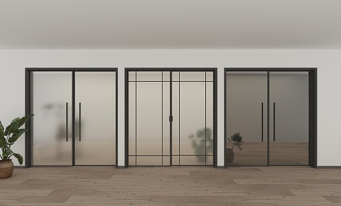 sliding door sliding door 3d model