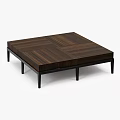 Modern Wooden Coffee Table With Drawer Wood Grain Surface And Slim Black Legs