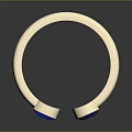 Elegant Silver Cuff Bracelet Modern Design With Two Blue Gemstones And Polished Surface