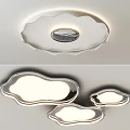 Modern Ceiling Lights With Wave Edged And Cloud Shaped Designs 3d model
