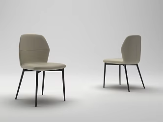 Modern Chair Simple Chair Office Chair 3d model