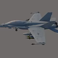 Detailed Modern Military Fighter Jet Number 22 With Missiles On Wings