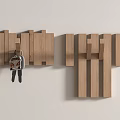 Modern Wooden Wall Mounted Hooks Design Holding Keys For Home Decor