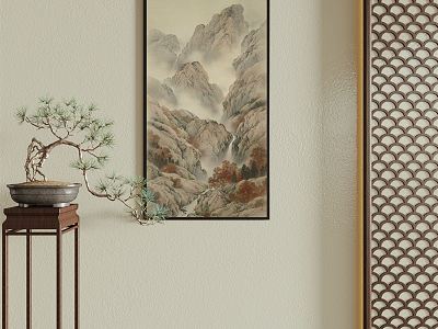 New Chinese Landscape Painting Decorative Painting model