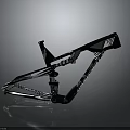 Stylish Modern Bicycle Frame With Black And White Geometric Patterns And Sporty Design