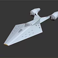 Futuristic White Passenger Aircraft With Sleek Aerodynamic Design And Dual Engines