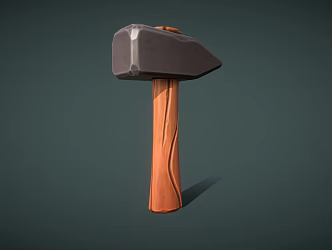 stylized hammer 3d model