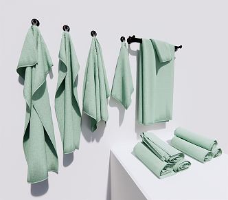 Modern towel 3d model