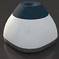 Modern Daily Use Appliance White Body Dark Blue Lid With Knob Control And Blue Indicator
