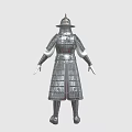 Chinese Armor Soldier Armor Ancient Iron Armor 3d model