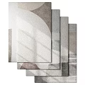 Gray And White Soft Abstract Pattern With Modern Textured Surface Design 3d model