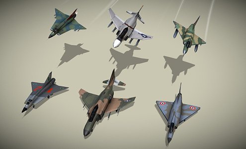 Cold War Fighter Pack 3d model