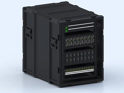 Server Unit Blade Machine Cabinet Network Equipment Industrial Equipment Service Unit 3d model