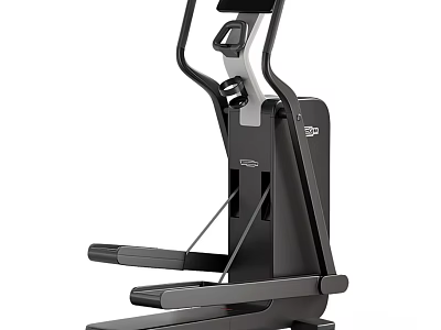 Modern Elliptical Trainer Sports Equipment With Digital Display Ergonomic Handles And Sturdy Pedals 3d model