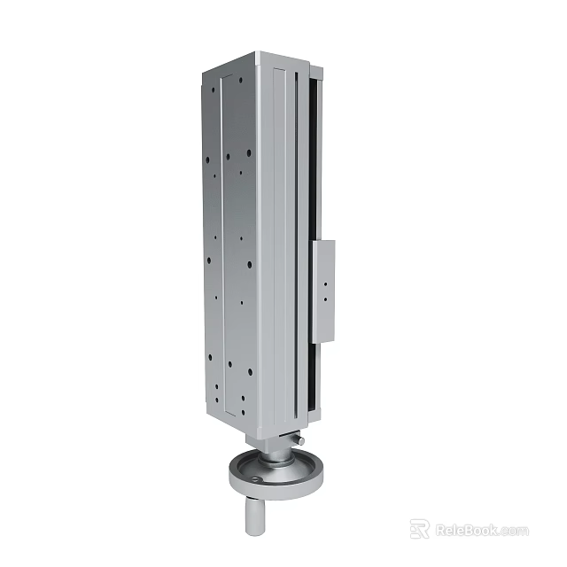 Industrial Metal Vertical Structure With Multiple Holes And Stable Base For Mechanical Applications 3d model 