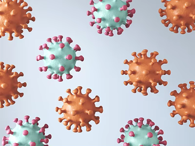 Modern Viral Medicine Virus 3d model