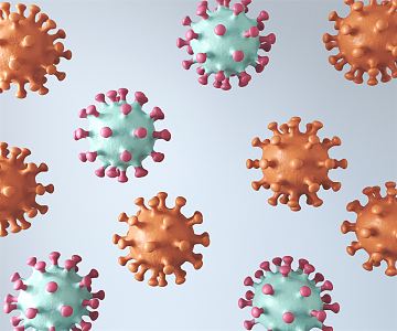 Modern Viral Medicine Virus 3d model