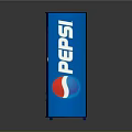Pepsi Vending Machine With Blue Exterior Vibrant Logo And Beverage Graphics