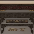 Traditional Intricate Carved Wooden Patterns On Various Decorative Panels And Frames