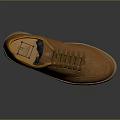 Brown Suede Casual Shoes With Orange Interior Brown Laces And Beige Sole