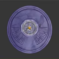 Spiral Staircase Design For Circular Structure With Central Decorative Fixture And Steps
