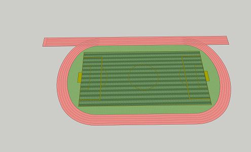 modern football stadium playground 3d model