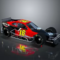 Red And Black Race Car Featuring Number 16 And ROSTA RC Branding