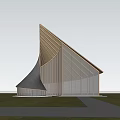 Modern Architecture Curve Sales Department Curve Commercial Restaurant Bookstore Field Book Bar 3d model